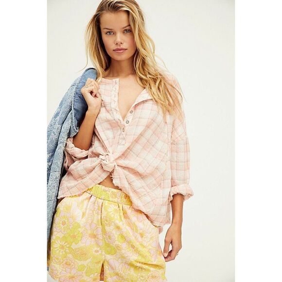 Free People Secret Garden Plaid Size XS - Picture 1 of 7